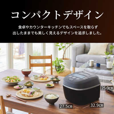 タイガー TIGER 炊飯器 1升 圧力IH マットブラック JRI-A180KM の通販