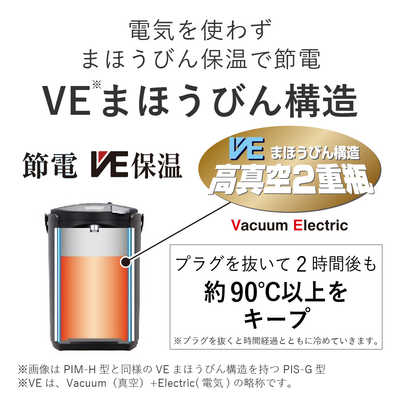 タイガー TIGER 電気ポット とく子さん 2.2L 蒸気レスVE電気まほうびん 