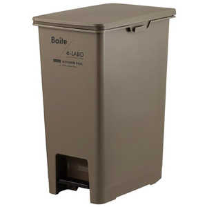 天馬 Boite e-LABO ペダルペール キャスター付き フタ付き 45L ブラウン ELB-PP45BR