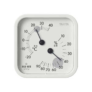 タニタ アナログ温湿度GY ウォームグレー ［アナログ］ TT587GY