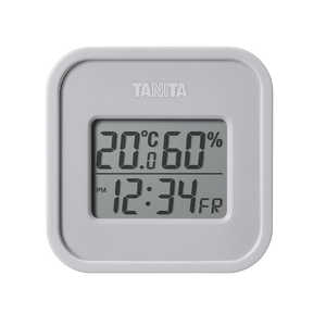 タニタ デジタル温度計GY ウォームグレー TT588GY