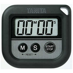 タニタ 丸洗いタイマー100分計 TD-376N-BK タニタ 丸洗いタイマー100分計 TD-376N-BK