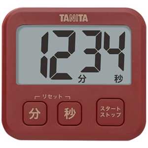 タニタ デジタルタイマー 「薄型タイマー」 TD-408-RD レッド