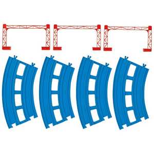 タカラトミー プラレール R-05 複線曲線レｰル(4本入)