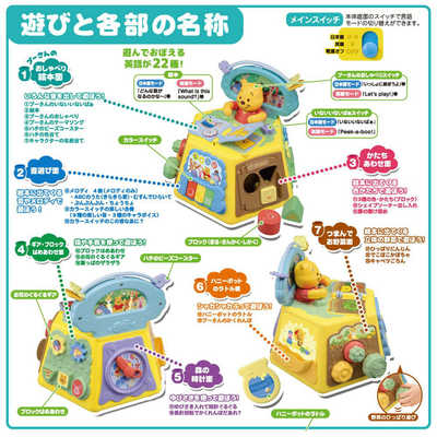 タカラトミー はじめて英語 くまのプーさん 絵本でおしゃべり！ゆび 