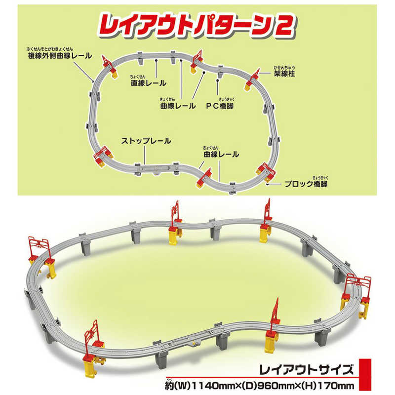 タカラトミー タカラトミー プラレール 高架を走らせよう! 新幹線レｰルセット 新幹線レｰルセット