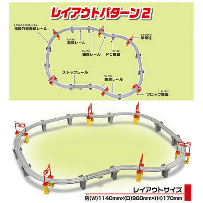 タカラトミー プラレール 高架を走らせよう! 新幹線レｰルセット