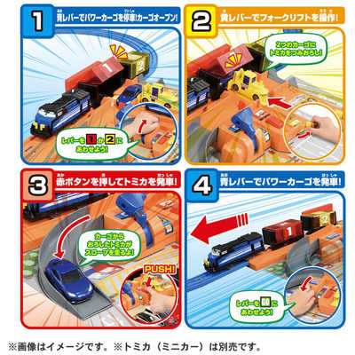 タカラトミー プラレール トミカを運ぼう！サクサクつみおろし