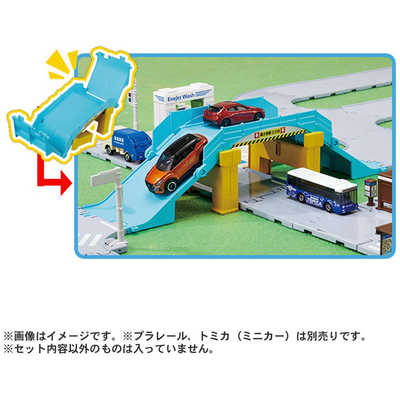 タカラトミー トミカタウン 踏切・陸橋・交差点どうろセット の通販
