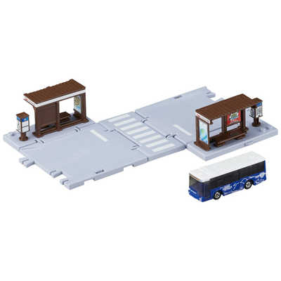 タカラトミー トミカタウン バス停（トミカ付き） の通販