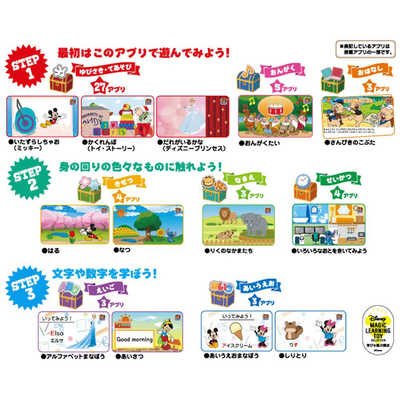 タカラトミー さわって知育 ビジーパッド ディズニーキャラクターズ の