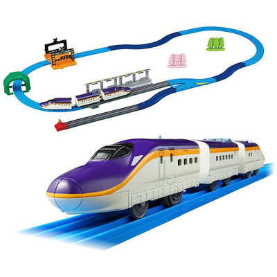 タカラトミー プラレール 連結！E8系つばさ＆トミカアーチ踏切