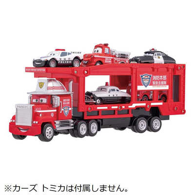 【レア】カーズ　トミカ　消防車マックキャリアカーと２９台セット タカラトミー カーズ トミカ 現場へ急行！レスキューキャリア