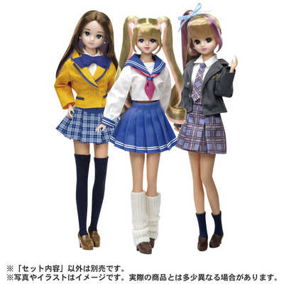 リカちゃん　制服　限定品 オンライン限定価格*】リカちゃん 服 LW-08 せいふくコーデセット