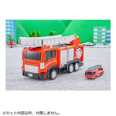 タカラトミー トミカビークルタウン 変形はしご消防車(トミカ付き) の