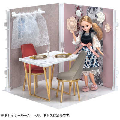 リカちゃんu0026バービーちゃん キッチン 冷蔵庫 ドレッサー ペット 