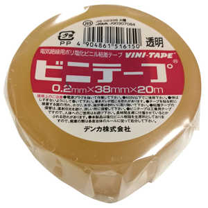 デンカ #101P ビニテープ 透明 0.2mmX38mmX20m A3695S250A001 デンカ#101Pビニテープ0 デンカ #101P ビニテープ 透明 0.2mmX38mmX20m A3695S250A001 デンカ#101Pビニテープ0