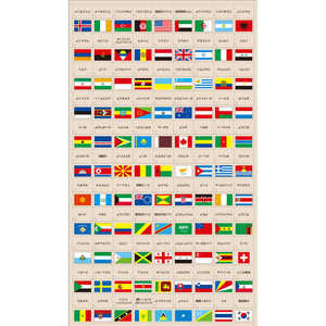 デビカ 世界の国旗シールデコレートタイプ 073107