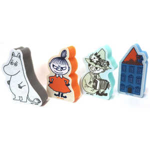 オカトー MOOMIN 不織布スポンジ 4個セット 01537 オカトー MOOMIN 不織布スポンジ 4個セット 01537
