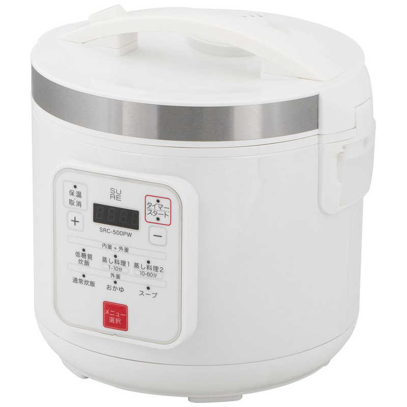 石崎電機製作所 石崎電機製作所 炊飯器 5合 低糖質炊飯器 マイコン ホワイト SRC-500PW SRC-500PW