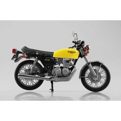 青島文化 1/12 完成品バイク Honda CB400FOUR パラキートイエロー