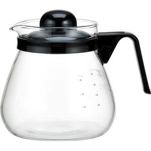 IWAKI iwaki レンジのポット・コーヒー1000 ブラック KT7966-BK2 IWAKI iwaki レンジのポット・コーヒー1000 ブラック KT7966-BK2