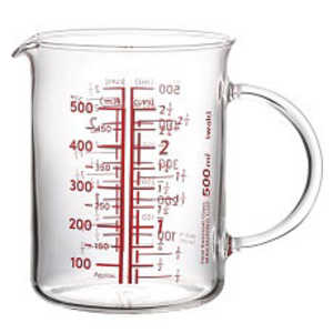 IWAKI iwaki 把手付きメジャーカップ 500ml BTMC500T-R IWAKI iwaki 把手付きメジャーカップ 500ml BTMC500T-R