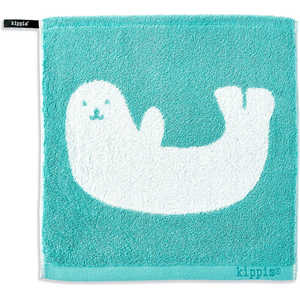 タオル美術館 kippis あざらし ウォッシュタオル グリーン タオル美術館 kippis あざらし ウォッシュタオル グリーン