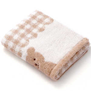 タオル美術館 ナチュラルベアチェック フェイスタオル TMOC タオル美術館 ナチュラルベアチェック フェイスタオル TMOC