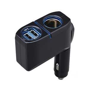 セイワ 車内用品 シガーソケット増設分配器 シガーソケット＋USB2口 ダイレクトソケット F274