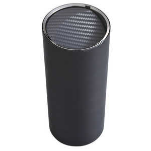 セイワ 車内用品 ゴミ箱 ボトルダスト ドリンクホルダー収納タイプ カラー:ブラック×カーボン 筒型タイプ(ソフト素材) WA96