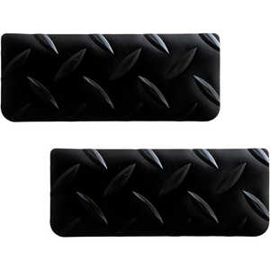 向島自動車用品製作所 ツメキズガード しま鋼板調長方形 2枚入 ブラック XG-34