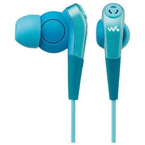 ソニー　SONY 有線イヤホン カナル型 ［ノイズキャンセリング対応 /φ3.5mm ミニプラグ］ ブルー MDR-NWNC33 L