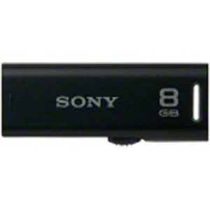 ソニー　SONY USBメモリ ブラック [8GB /USB2.0 /USB TypeA /スライド式] USM8GRB