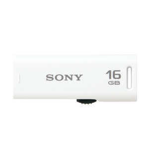 ソニー　SONY USBメモリー｢ポケットビット｣[16GB/USB2.0/スライド式] USM16GR(W)(ホワイト)