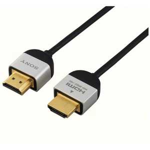 ソニー SONY HDMIケーブル ブラック [1m /HDMI⇔HDMI /スリムタイプ /4K対応] DLC-HE10S