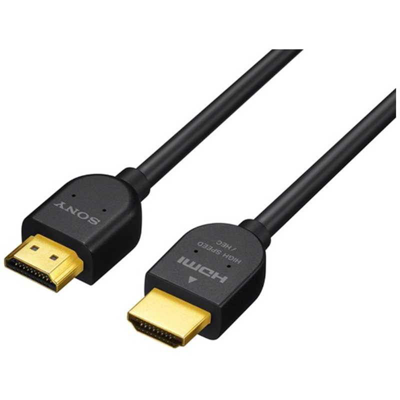 ソニー　SONY ソニー　SONY HDMIケーブル ブラック [1m /HDMI⇔HDMI /スリムタイプ /4K対応] DLC-HJ10 DLC-HJ10