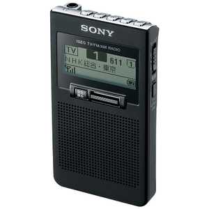 ソニー　SONY ポータブルラジオ ブラック XDR-63TV