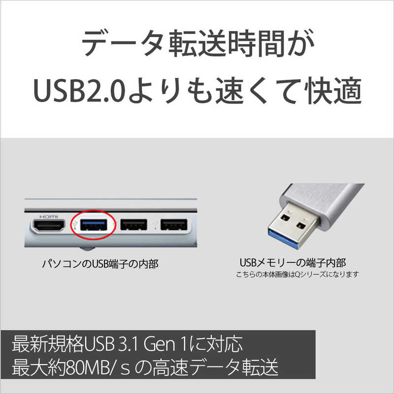 ソニー　SONY ソニー　SONY USBメモリー｢ポケットビット｣[32GB/USB3.0/ノック式] USM32GT‐L (ブルｰ) USM32GT‐L (ブルｰ)