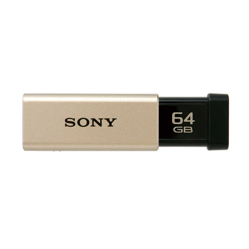 ソニー SONY ファッションなデザイン USBメモリー｢ポケットビット｣ 64GB USB3.0 N SALE 102%OFF ゴｰルド ノック式 USM64GT