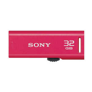 ソニー　SONY USBメモリｰ｢ポケットビット｣[32GB/USB2.0/スライド式] USM32GR‐P (ピンク)