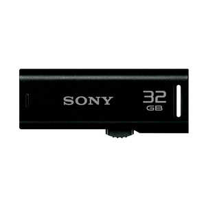 ソニー SONY USBメモリー「ポケットビット」[32GB/USB2.0/スライド式] ブラック USM32GRB