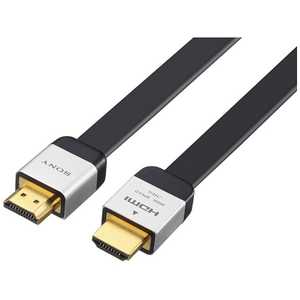 ソニー　SONY HDMIケーブル ブラック [1.5m /HDMI⇔HDMI /フラットタイプ /4K対応] DLC-HJ15HF