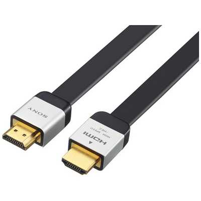 ソニー SONY HDMIケーブル ブラック [3m /HDMI⇔HDMI /フラットタイプ