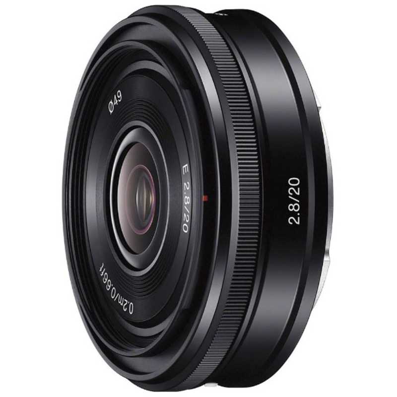 ソニー　SONY ソニー　SONY カメラレンズ APS-C用 ブラック E 20mm F2.8 SEL20F28 E 20mm F2.8 SEL20F28