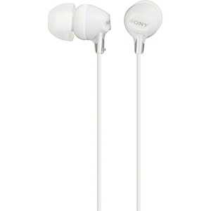 ソニー　SONY 有線イヤホン カナル型 ［φ3.5mm ミニプラグ］ ホワイト MDR-EX15LP W