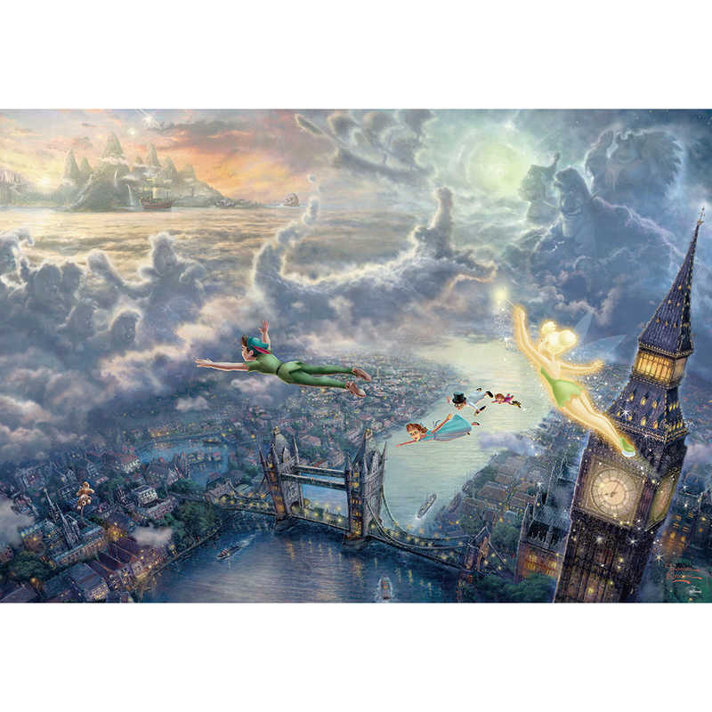 テンヨー テンヨー ジグソーパズル D-1000-031 ディズニー Tinker Bell and Peter Pan Fly to Never Land(1000ピース) D1000031TINKER D1000031TINKER