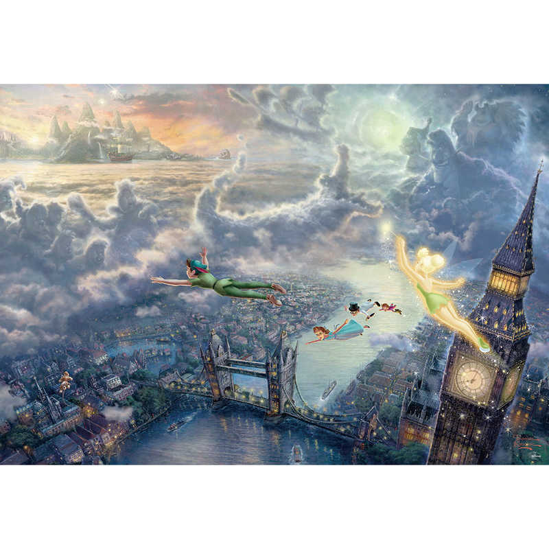 テンヨー ジグソｰパズル D 1000 031 ディズニｰ Tinker Bell And Peter Pan Fly To Never Land 1000