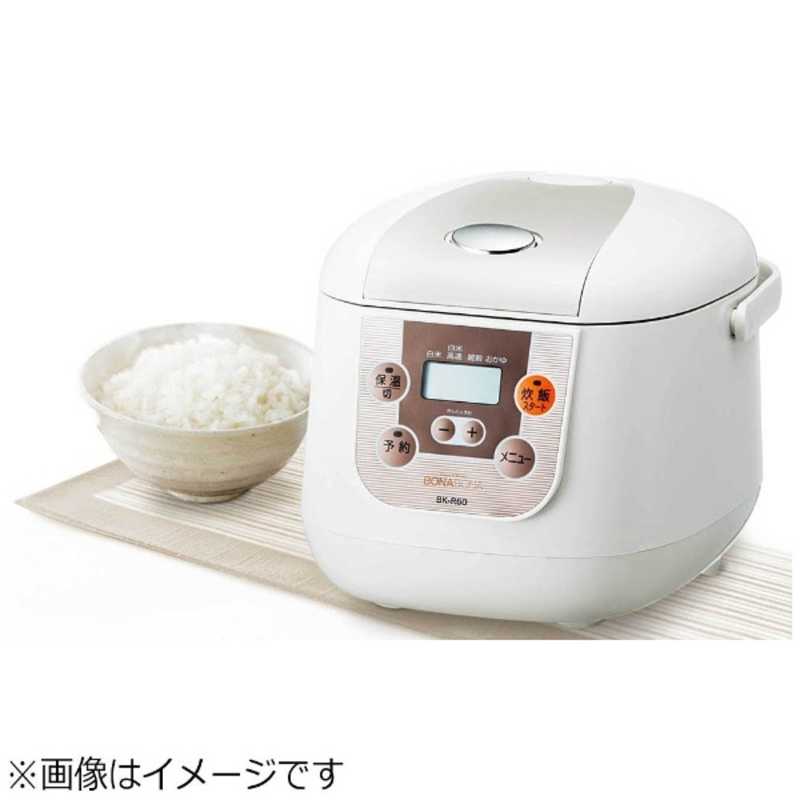 CCP CCP 炊飯器 3合 BONABONA マイコン ホワイト BK-R60-WH BK-R60-WH