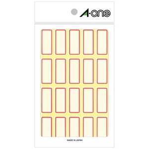 エーワン セルフラベル(20面:18シート(360片)/赤枠) 03003 エーワン セルフラベル(20面:18シート(360片)/赤枠) 03003